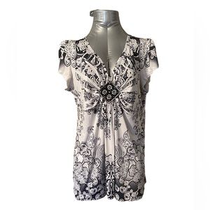 Apt 9 Sublimation embellished Top size PXL